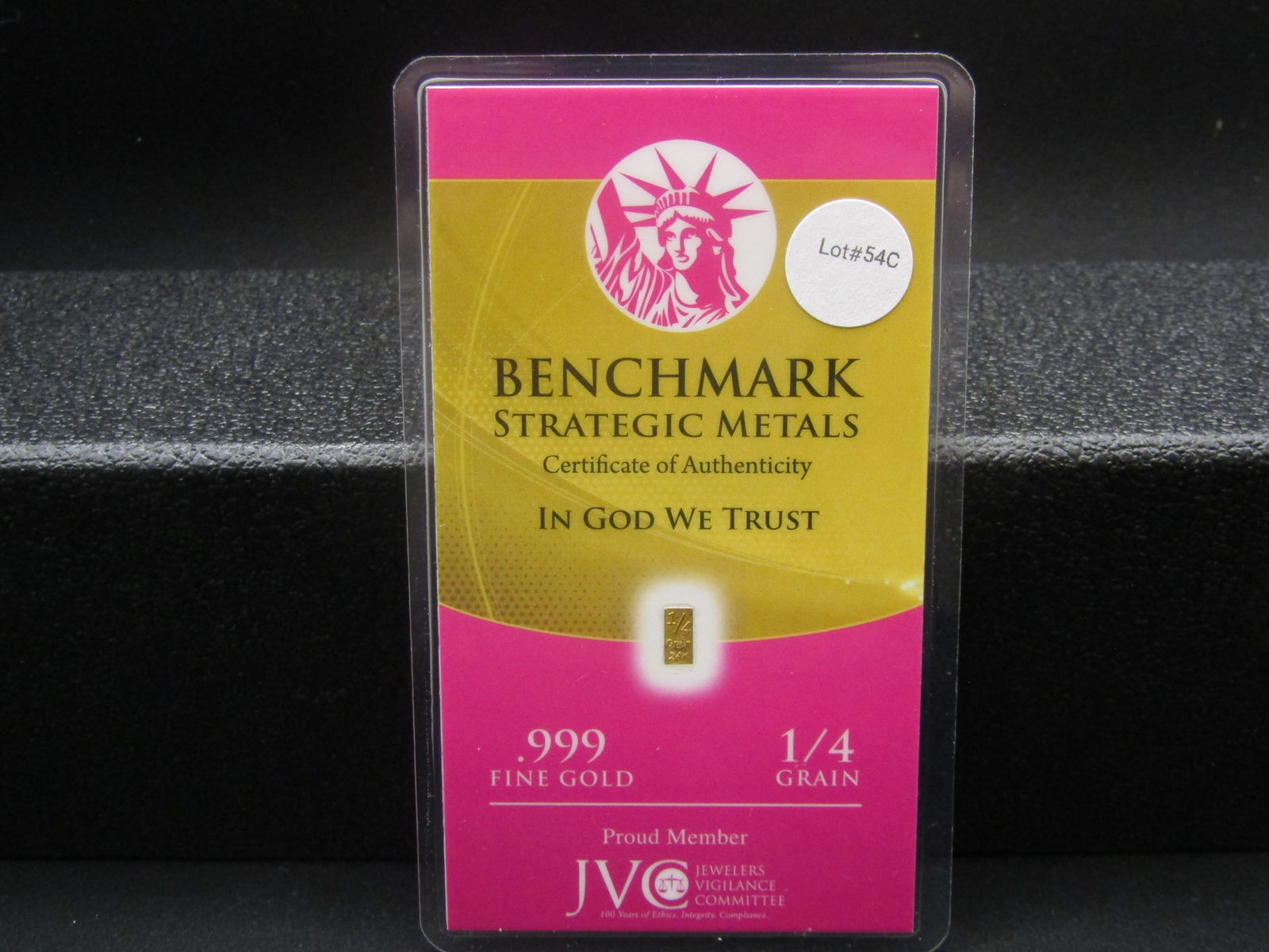 .999 Gold 1/4 Grain, Wealth You Can Hold, Sealed: .999 Gold 1/4 Grain, Wealth You Can Hold, Sealed