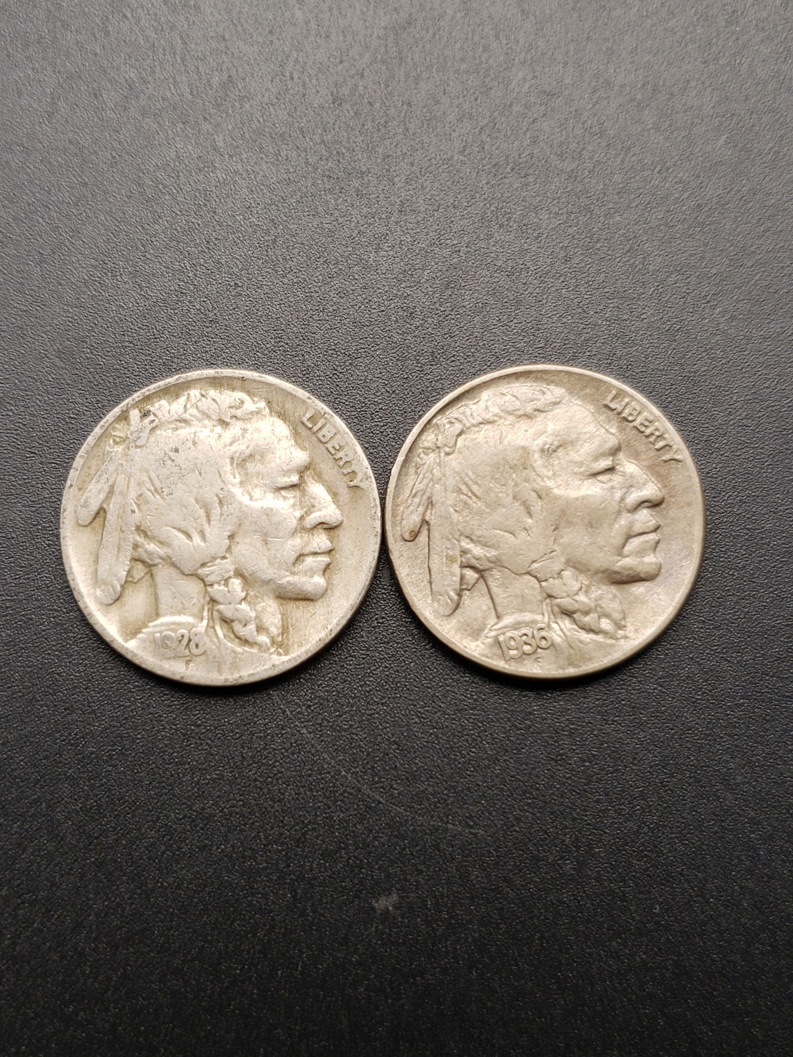 1928-D/1936-D Buffalo Nickels (1 of 2)