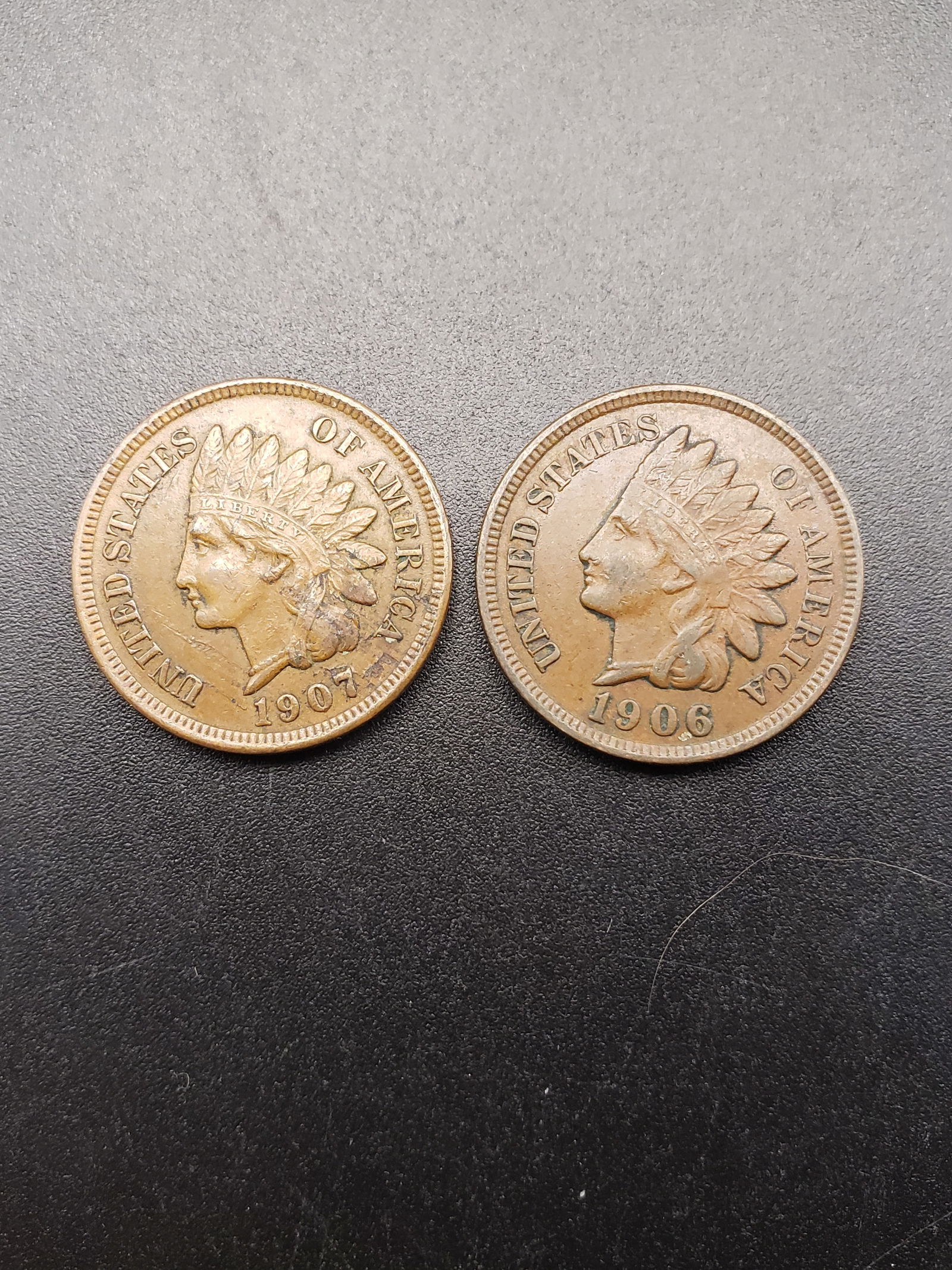 1906/1907 Indian Head Cents, Better Grades (1 of 2)