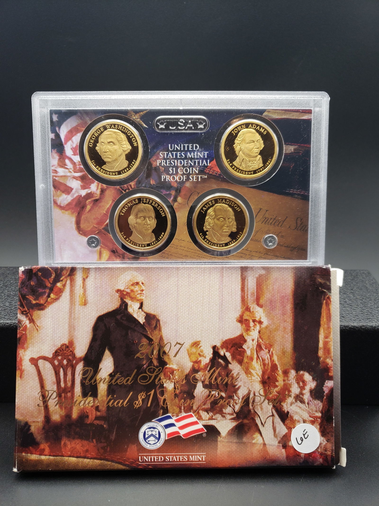 2007 S US Mint Presidential Dollar Proof Set. OGP (1 of 3)