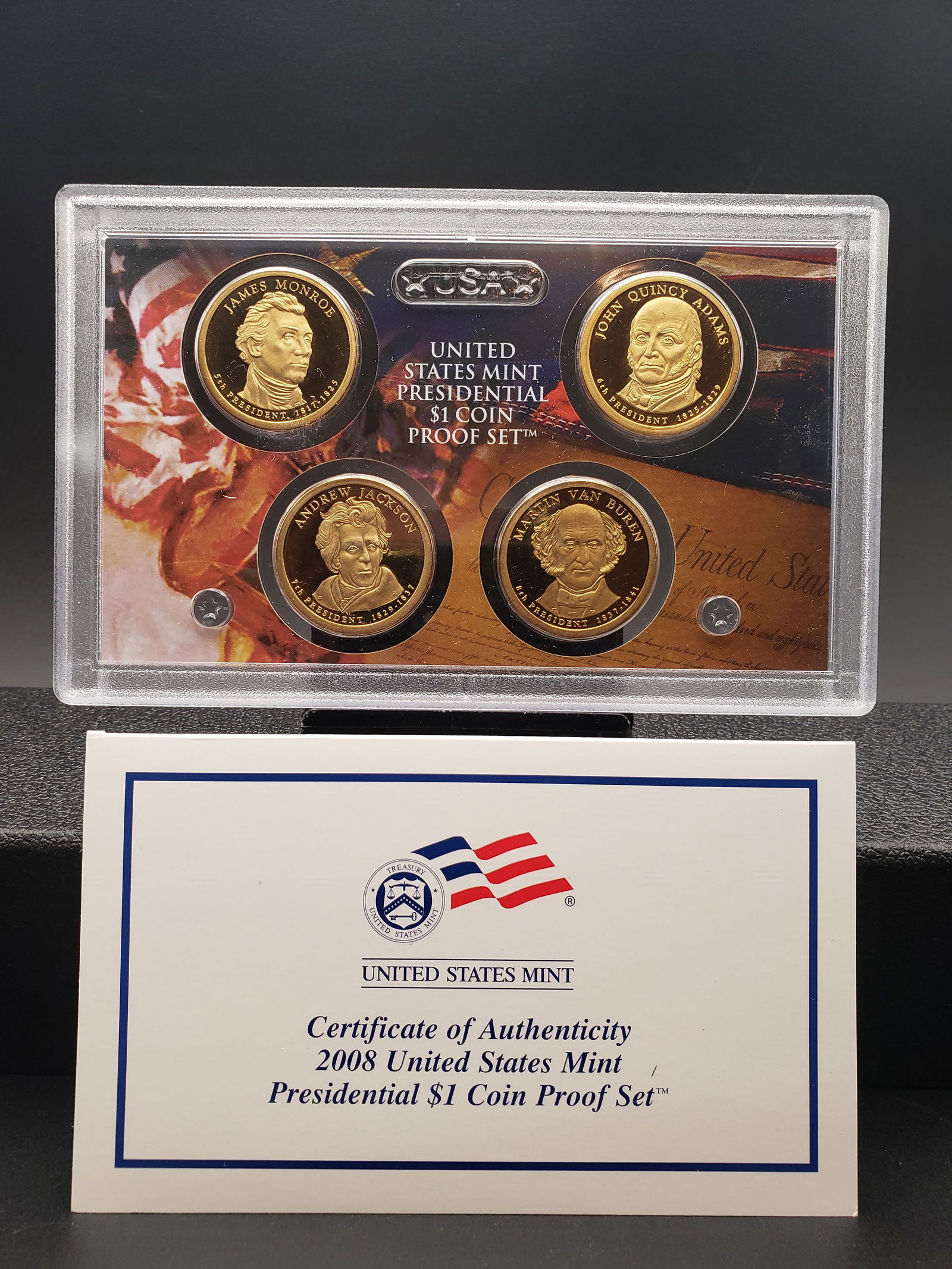 2008 S US Mint Presidential Dollar Proof Set. OGP (1 of 3)