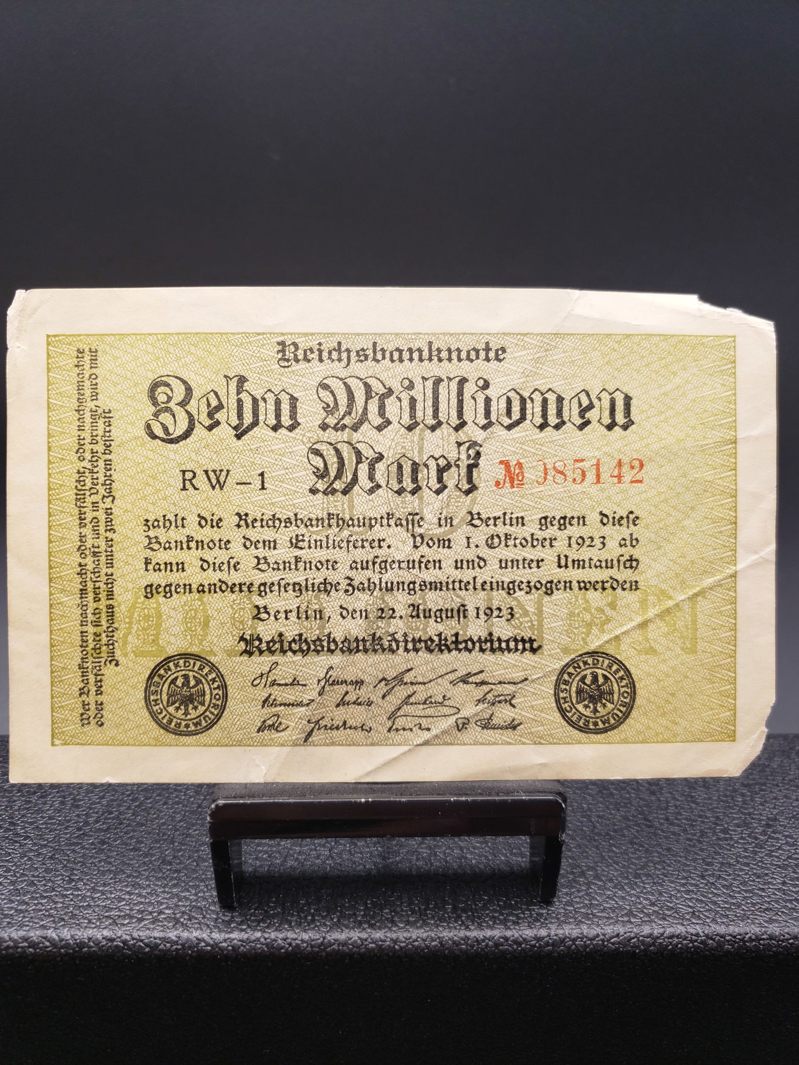 1923 Berlin Germany Reichsbanknote, GEM UNC. Tough Post WWI Germany Currency (1 of 2)