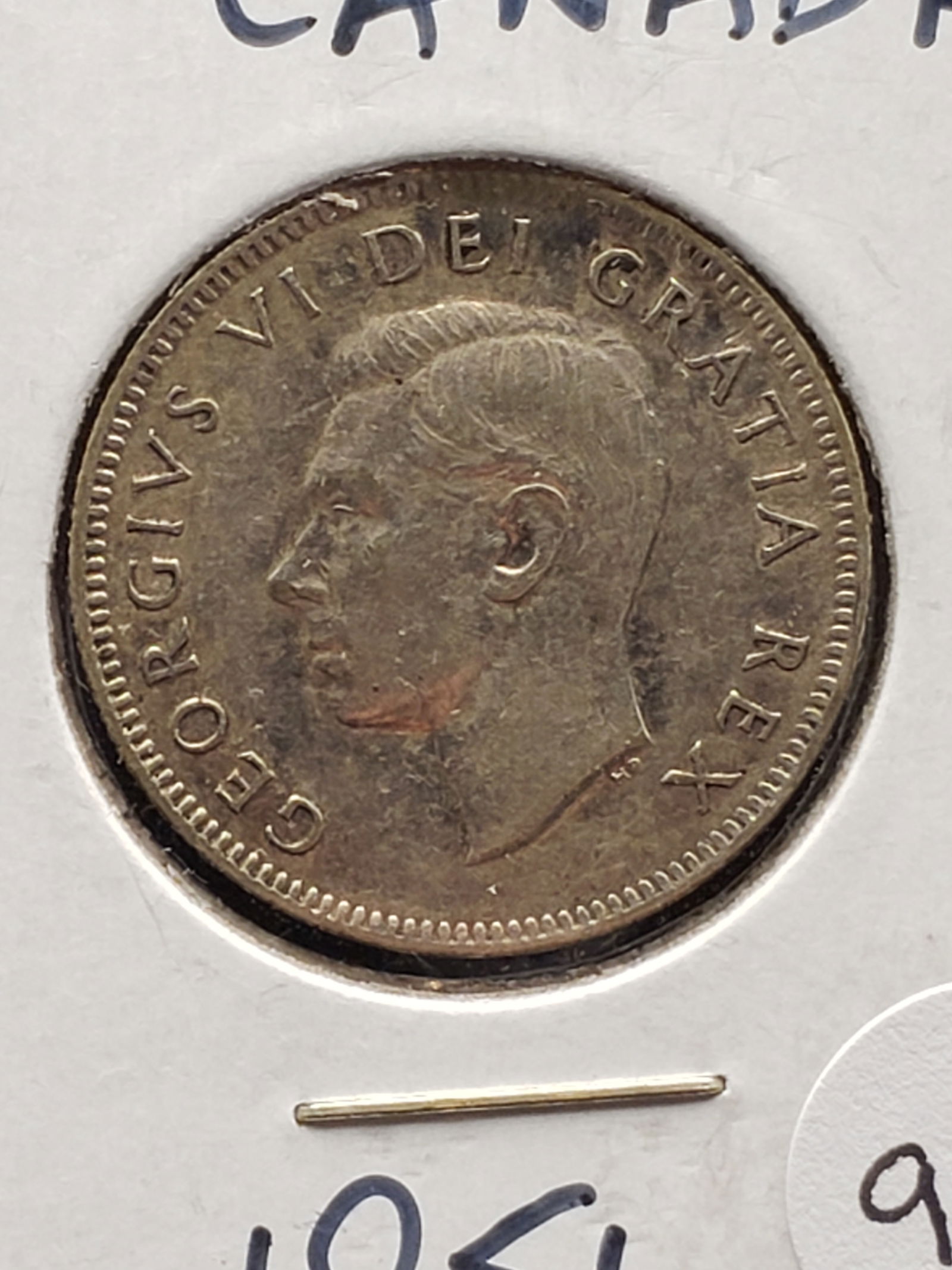 1951 Canada 80% Silver Quarter (1 of 3)