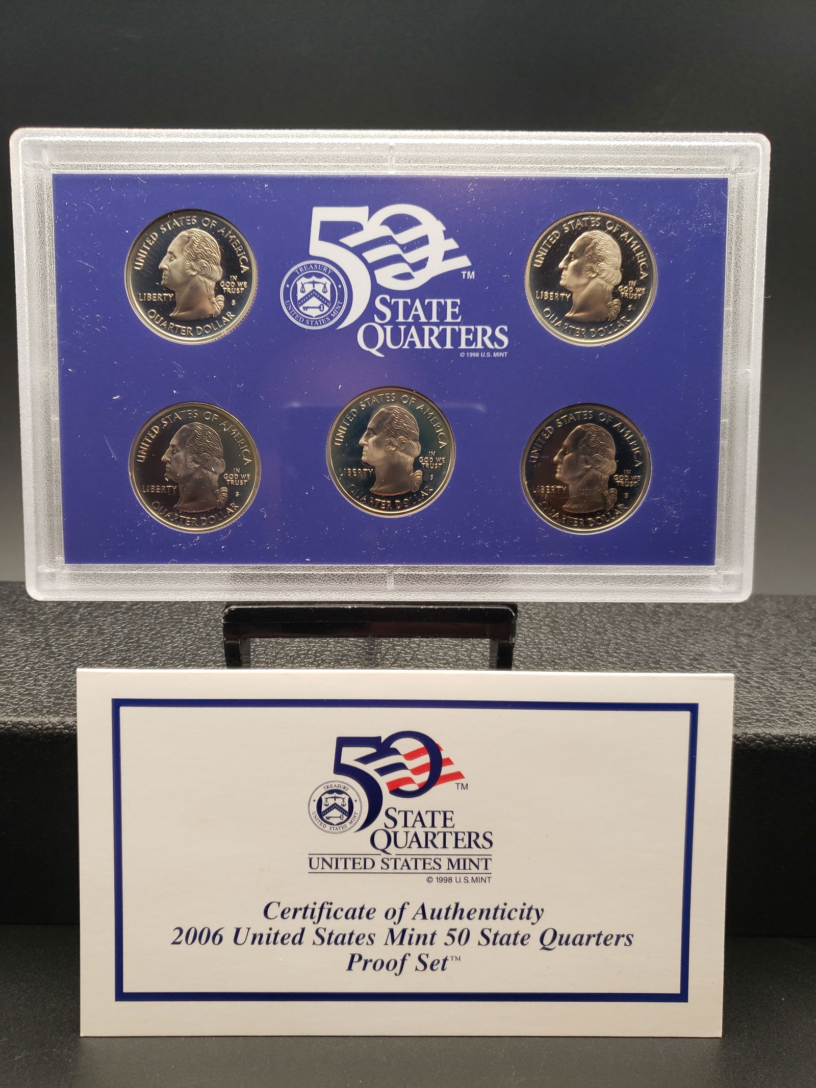 2006-S US Mint 50 State Quarter Proof Set. OGP (1 of 4)