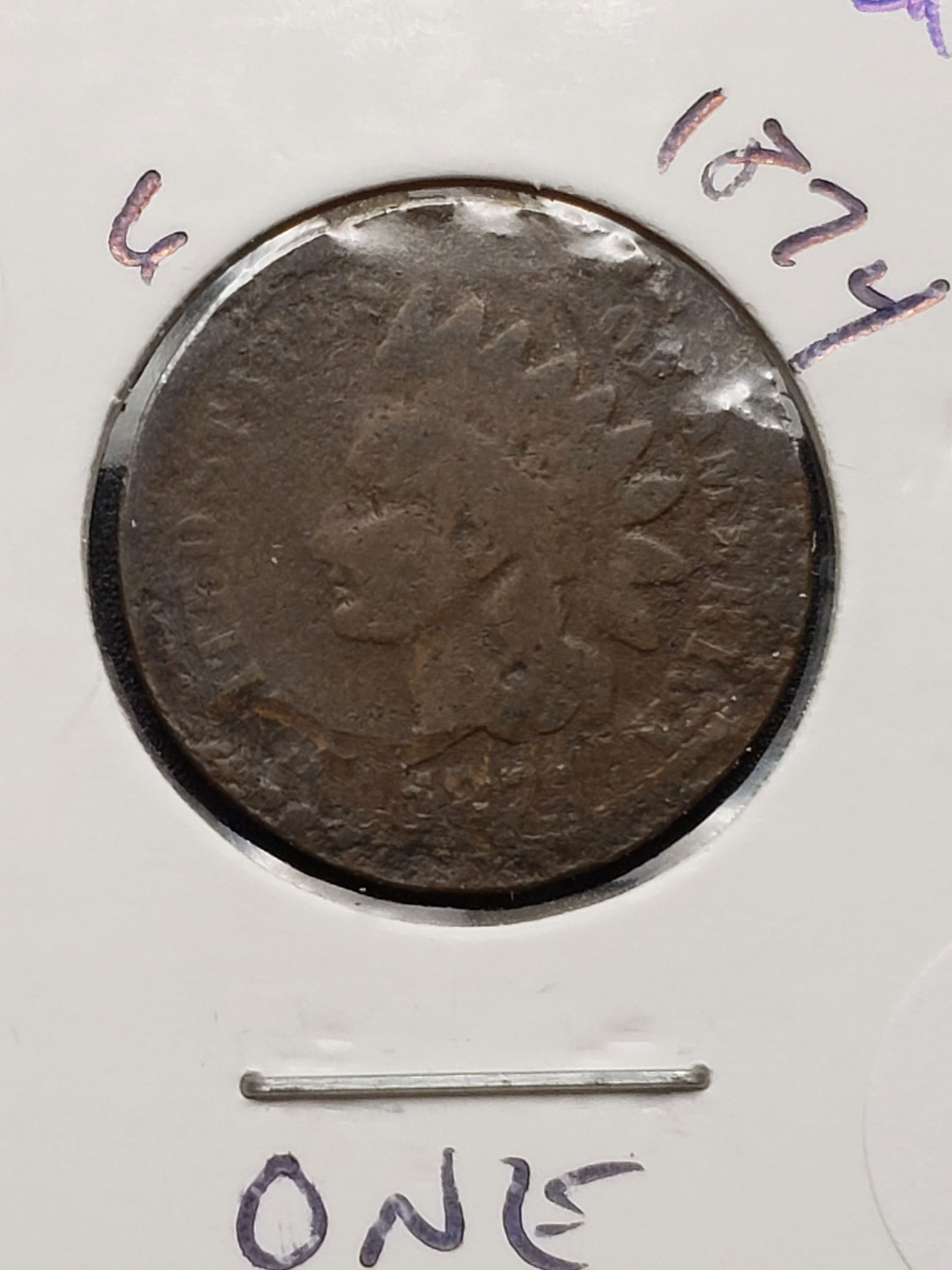 1874 Indian Head Penny - Better 1870's Date! (1 of 3)