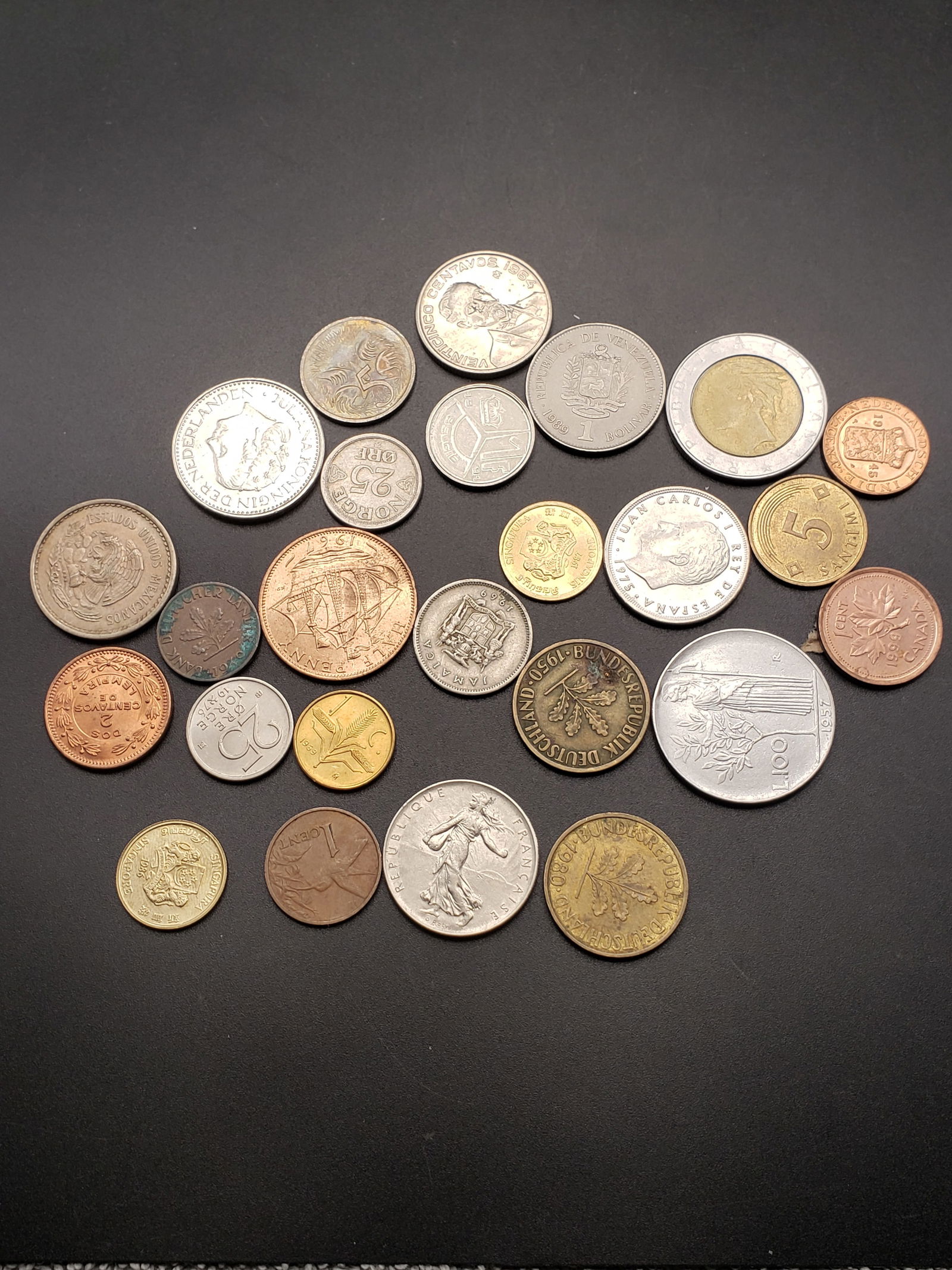 25 Mixed World/Foreign Coins (1 of 2)