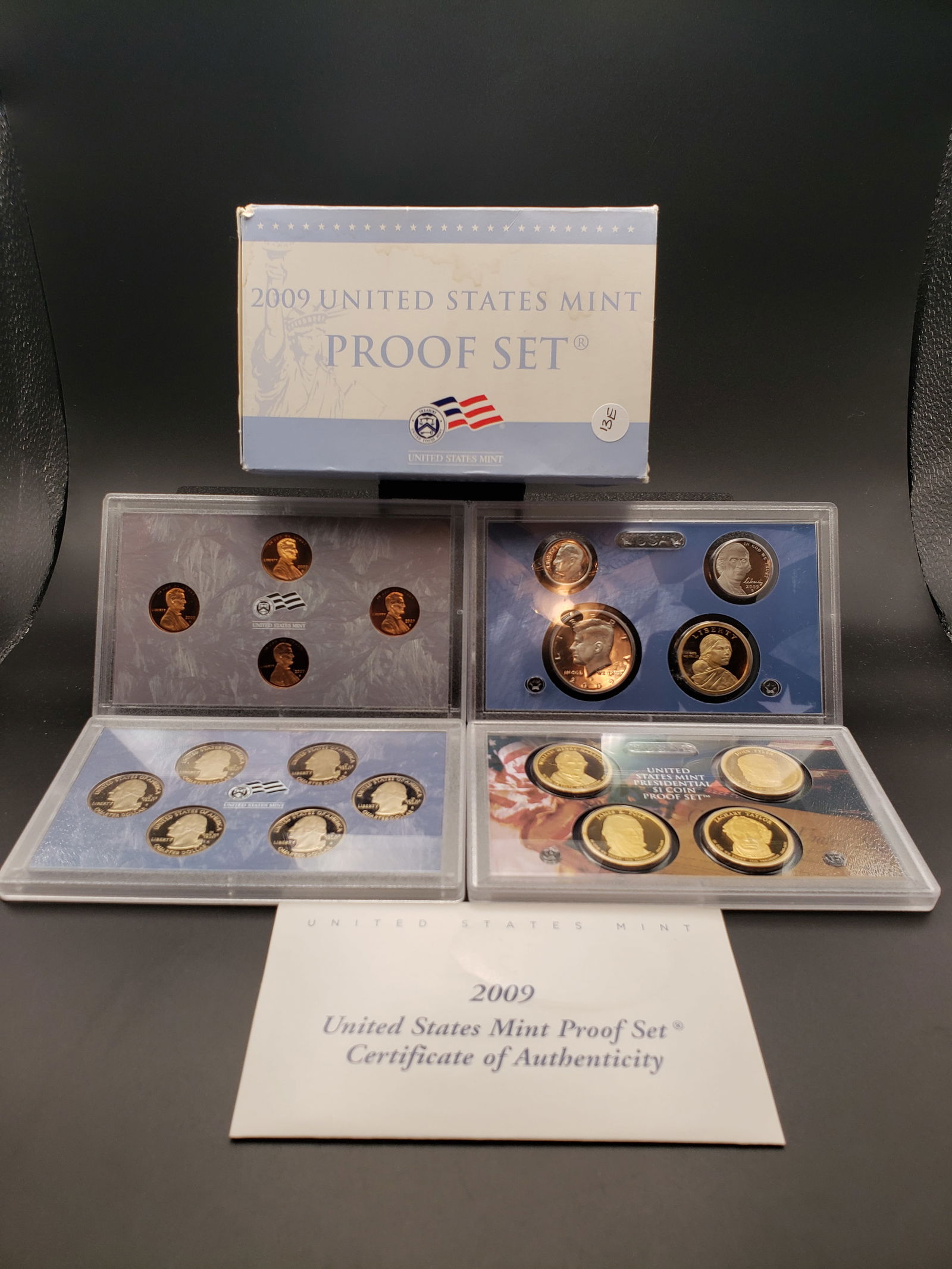 2009-S US Mint 18 Coin Proof Set. Contains Original Coinage, Us Territory Quarters, Bicentennial (1 of 9)