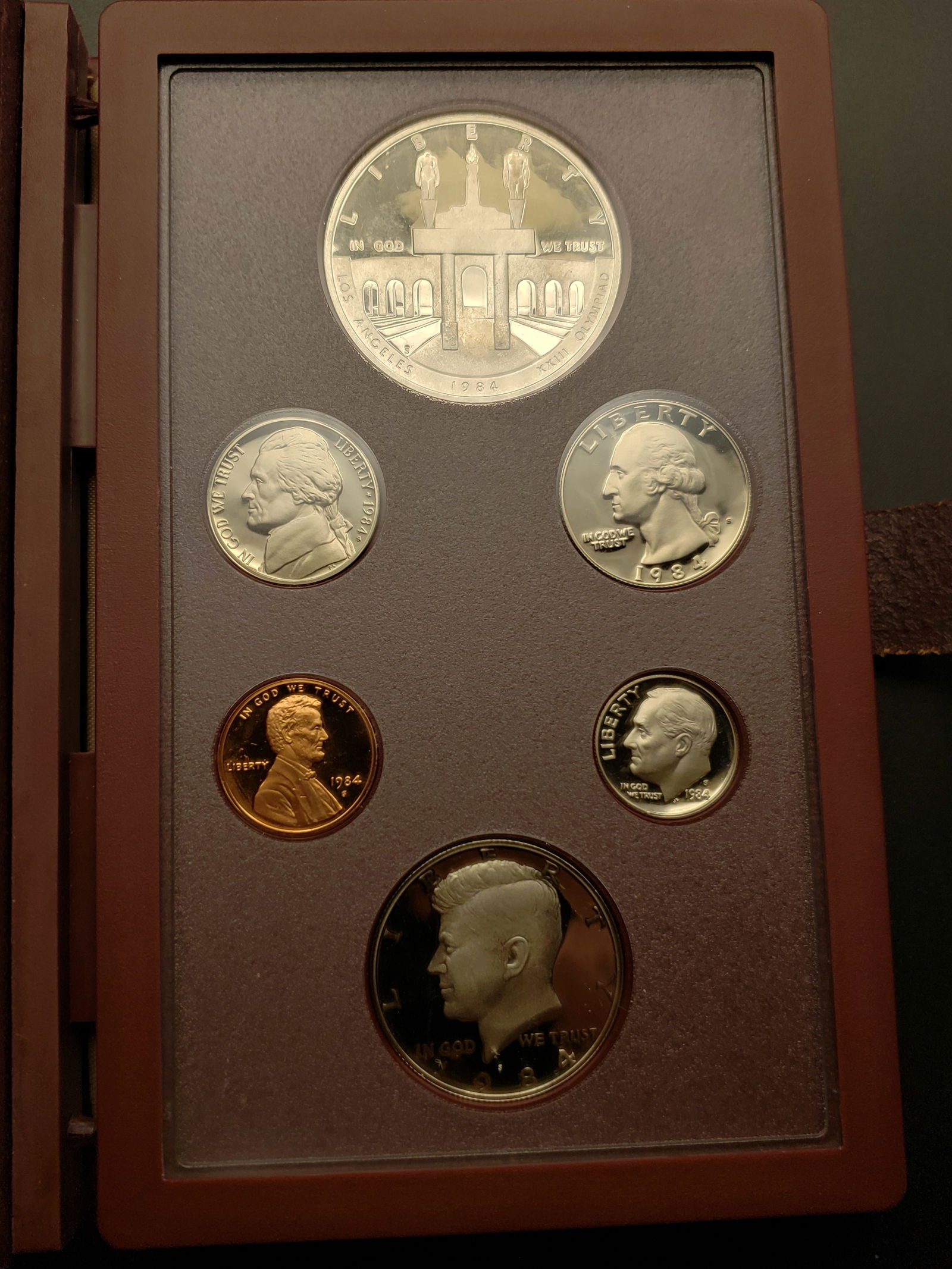 1984-S US Mint 90% Silver Prestige Set, OGP (1 of 4)