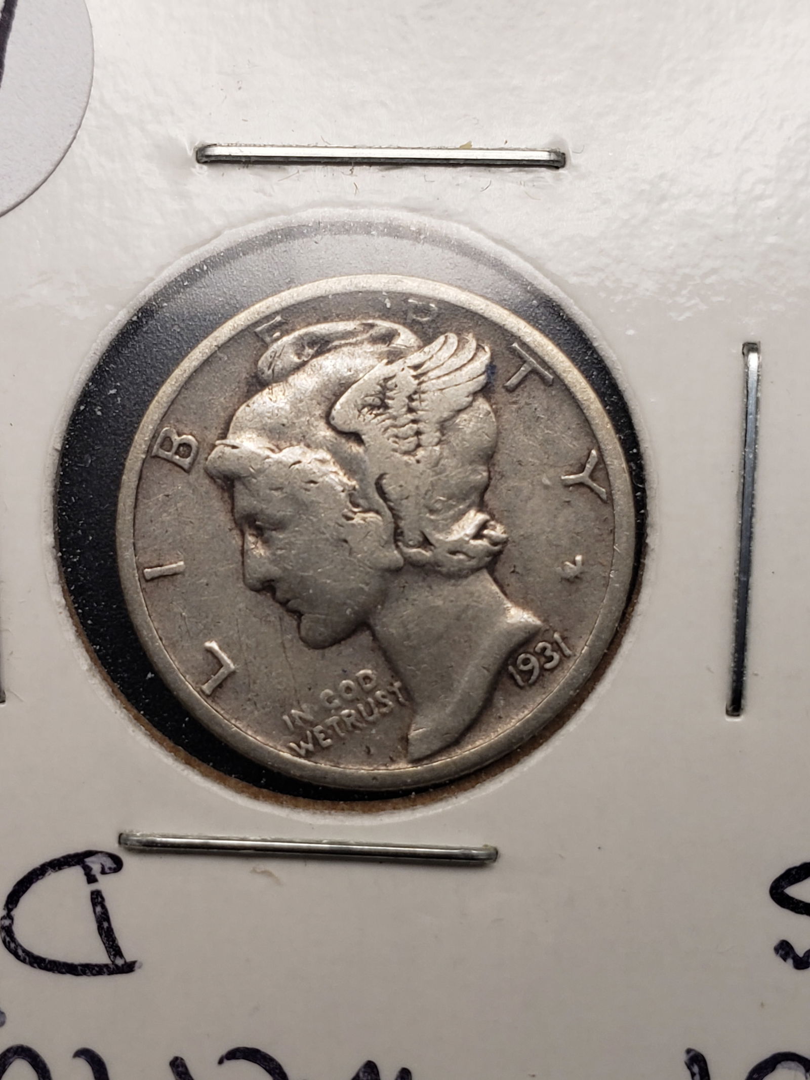 1931-S SEMI KEY Mercury 90% Silver Dime (1 of 3)