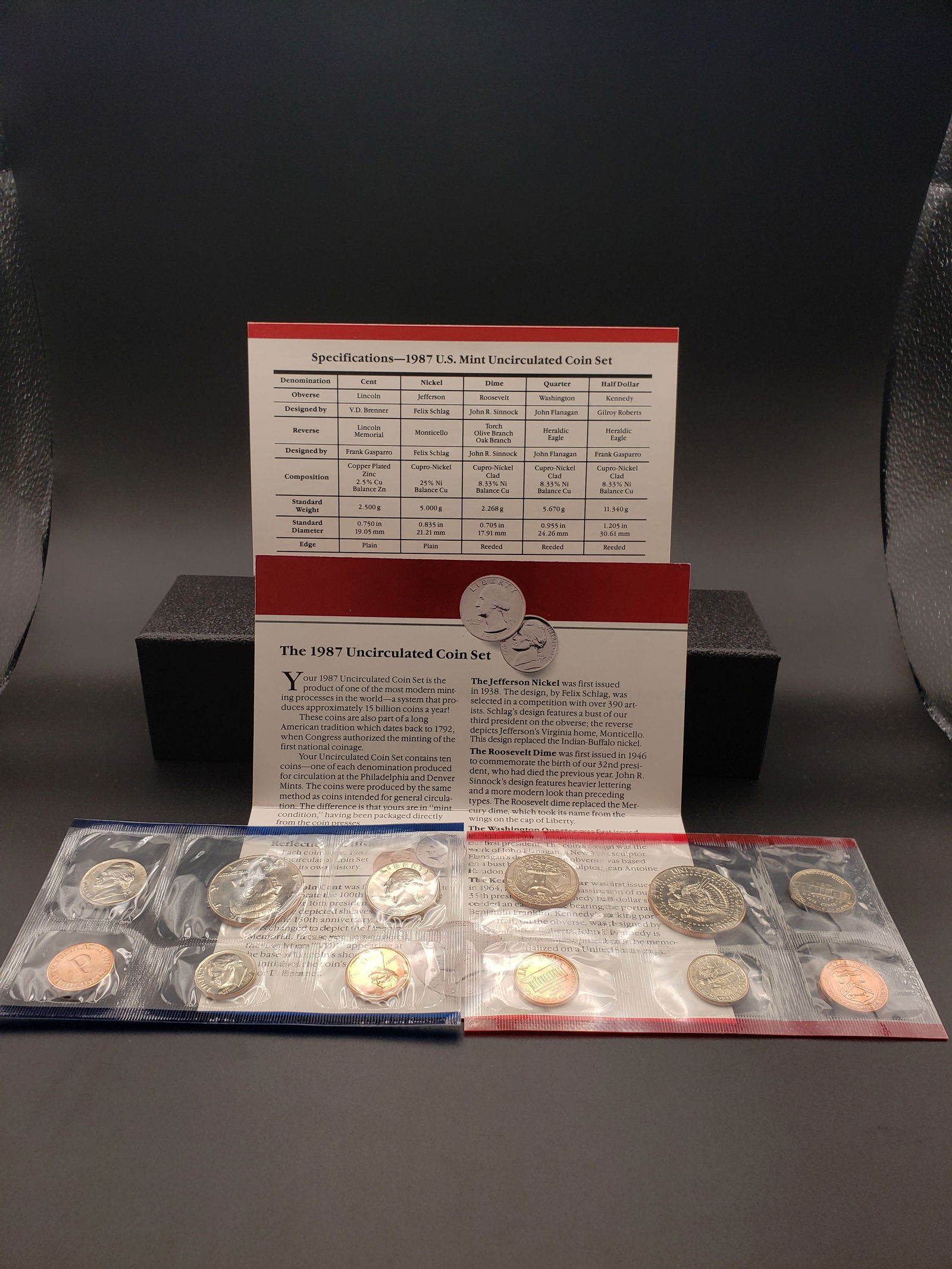 1987 P and D US Mint Uncirculated Coin Set. OGP (1 of 5)