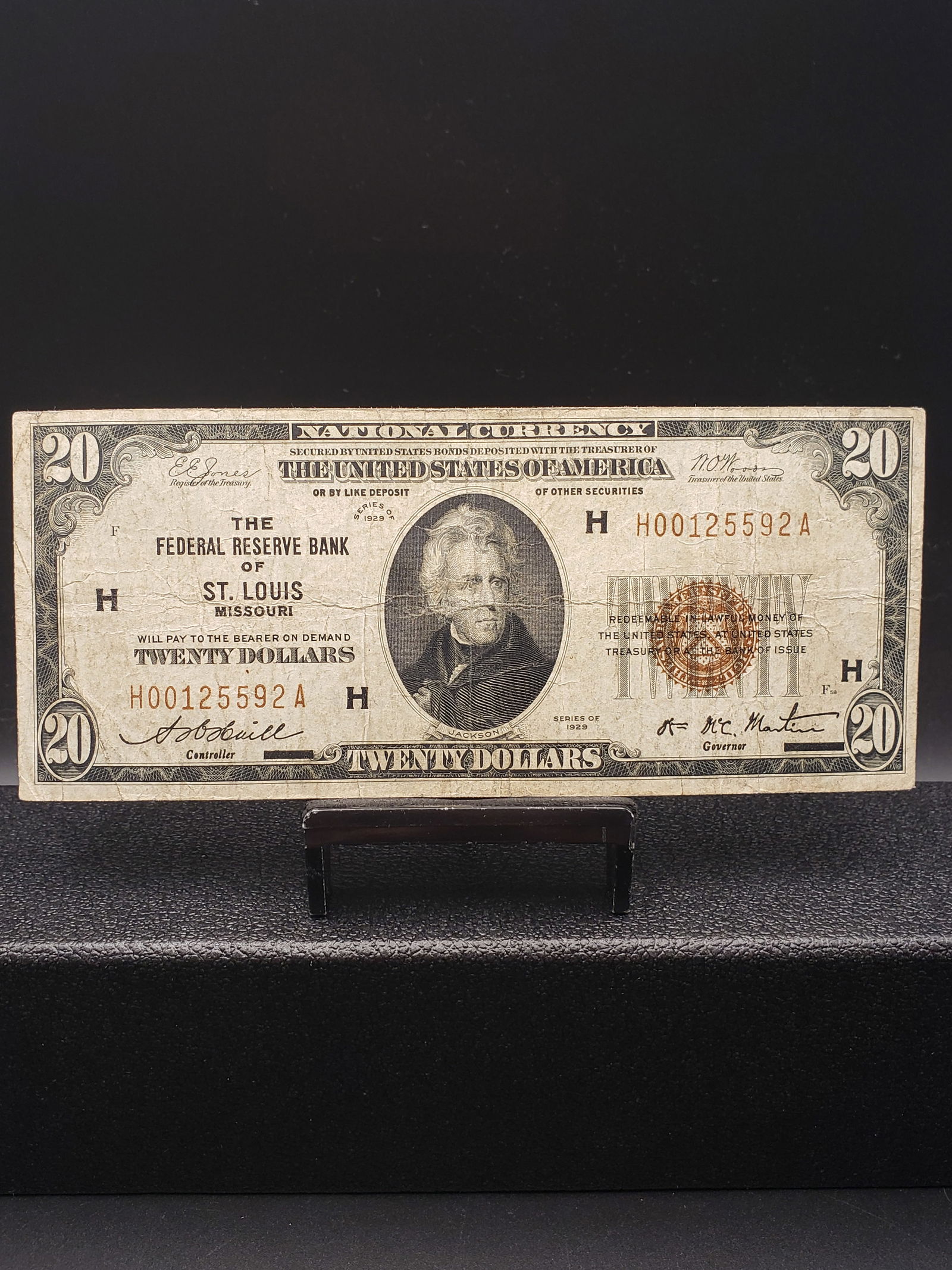 1929 Brown Seal $20 National Currency Note, St. Louis MO, TOUGH, Great Depression Era, Nice Cond: 1929 Brown Seal $20 National Currency Note, St. Louis MO, TOUGH, Great Depression Era, Nice Cond Condition Yes, we will ship this item. We offer in-house shipping to help save our customers money.