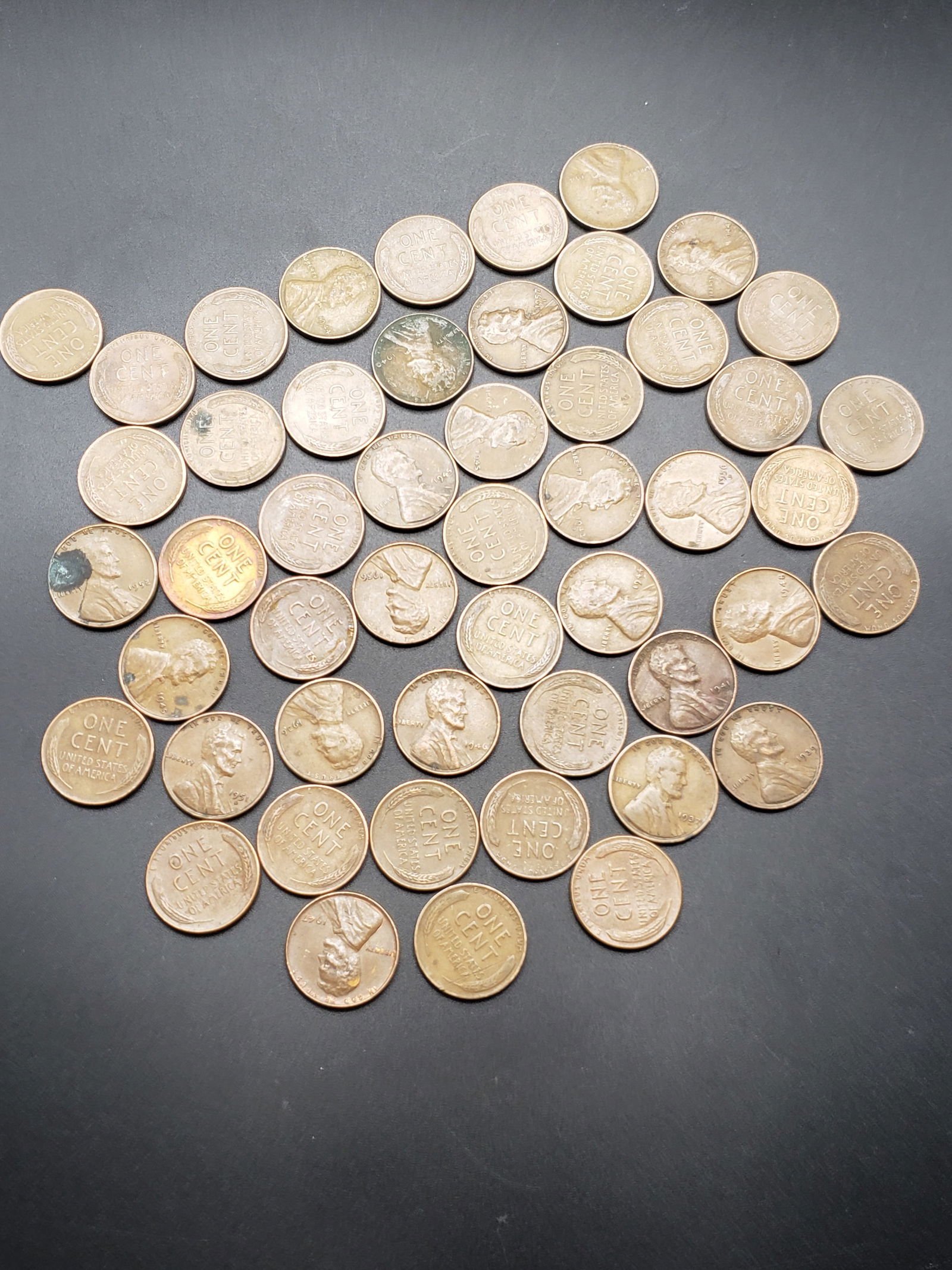 50 Unsearched Wheat Cents: 50 Unsearched Wheat Cents Condition Yes, we will ship this item. We offer in-house shipping to help save our customers money. Shipping & handling fees and insurance will be added to your invoice. If