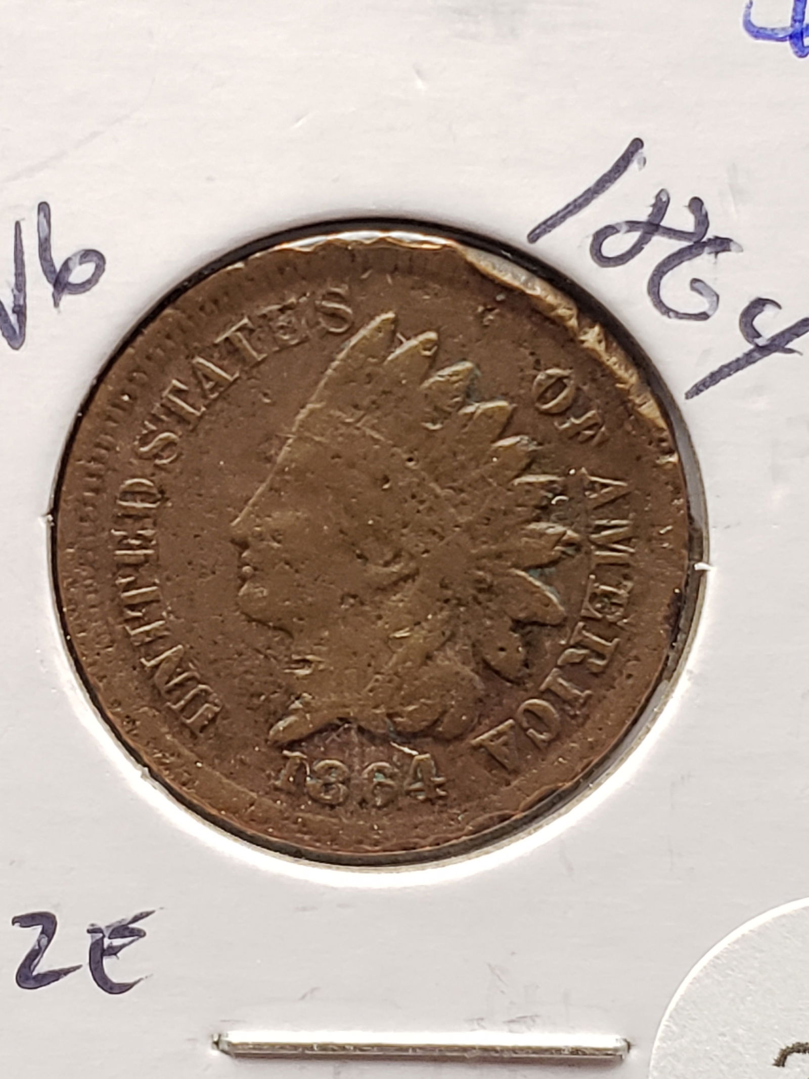 1864 Bronze Indian Head Penny - Civil War Era! (1 of 3)