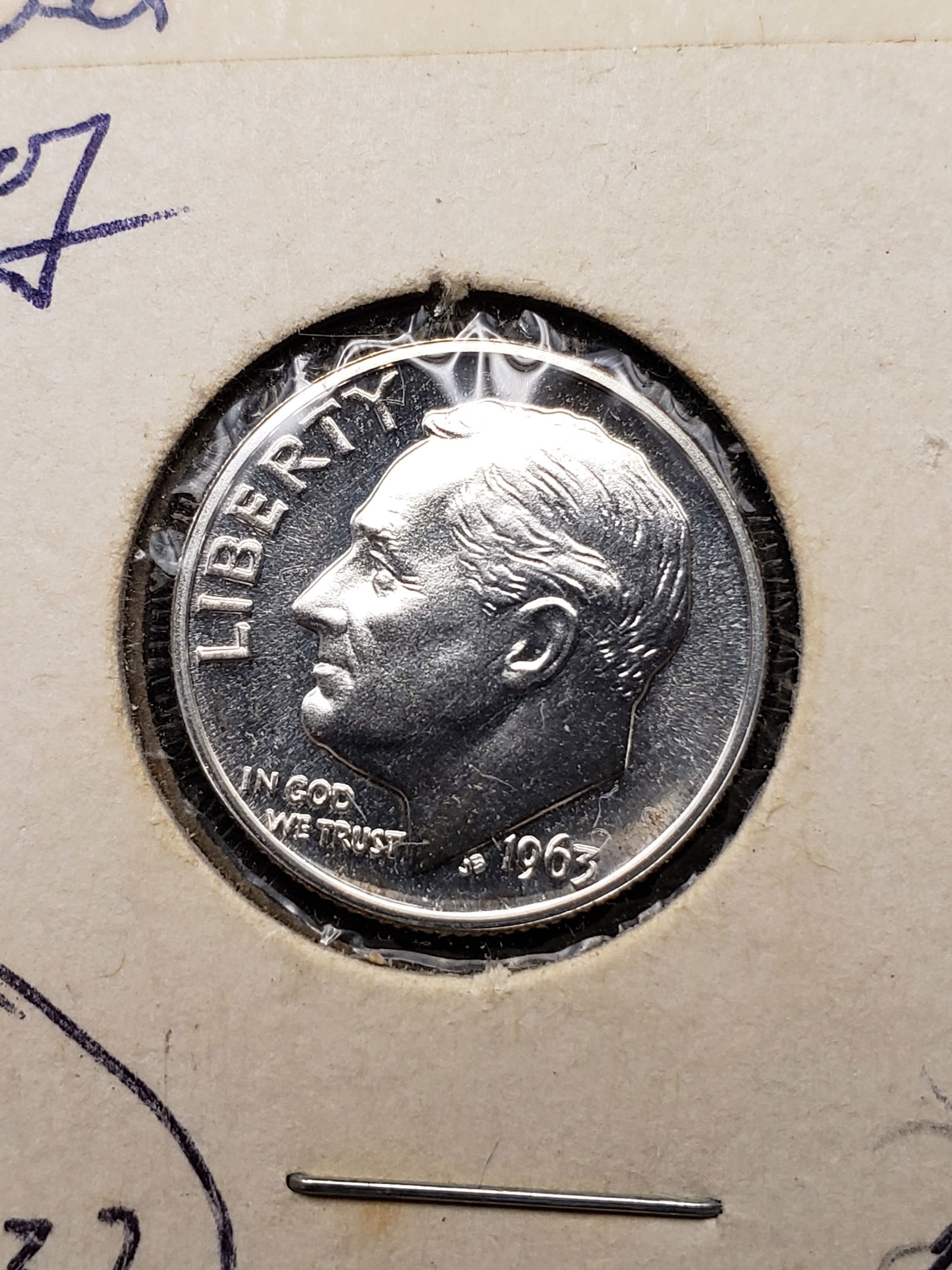 1963 PROOF 90% Silver Roosevelt Dime (1 of 2)