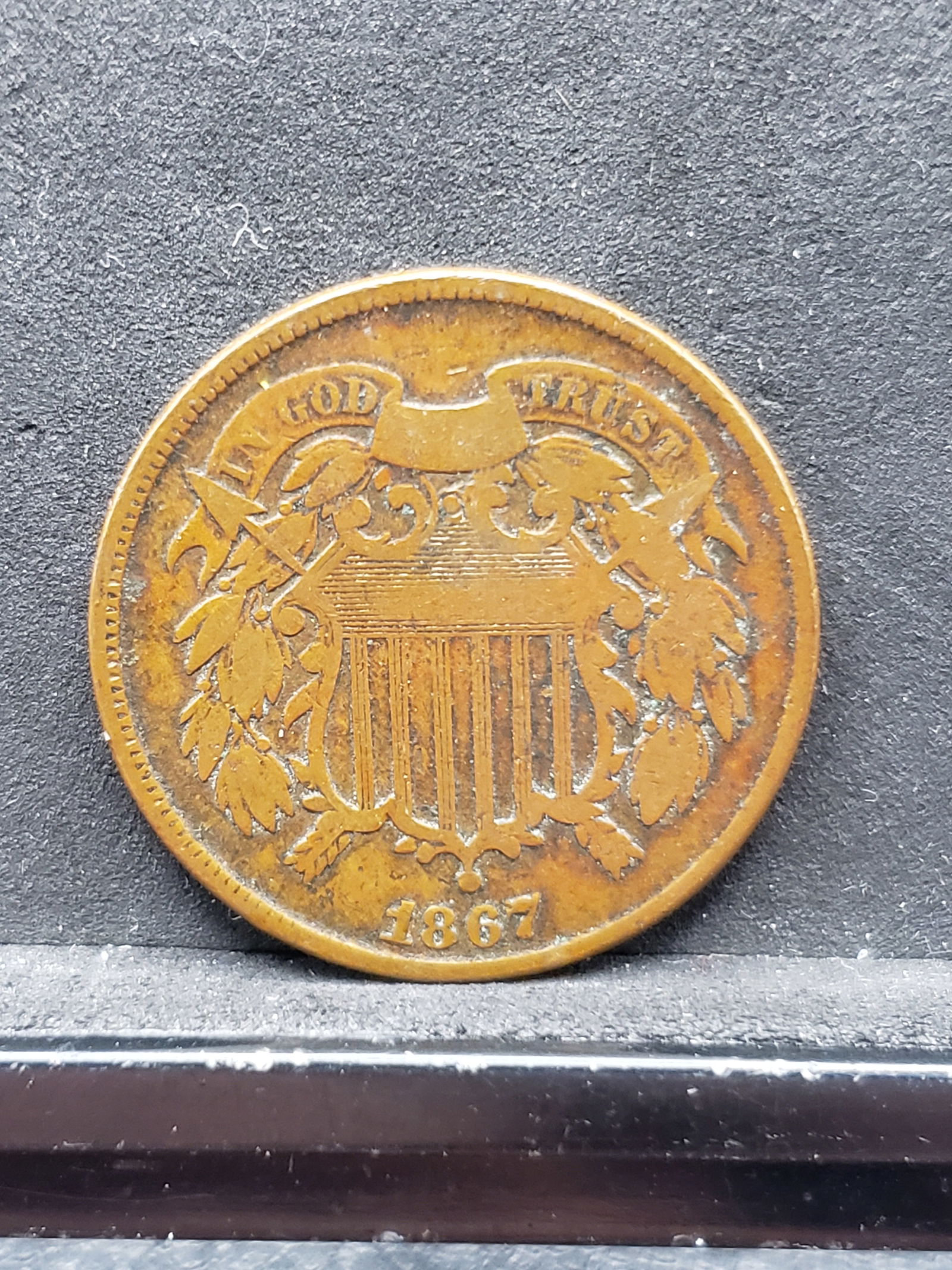 1867 US 2 Cent Piece, NICE Details, Great Type Coin (1 of 2)