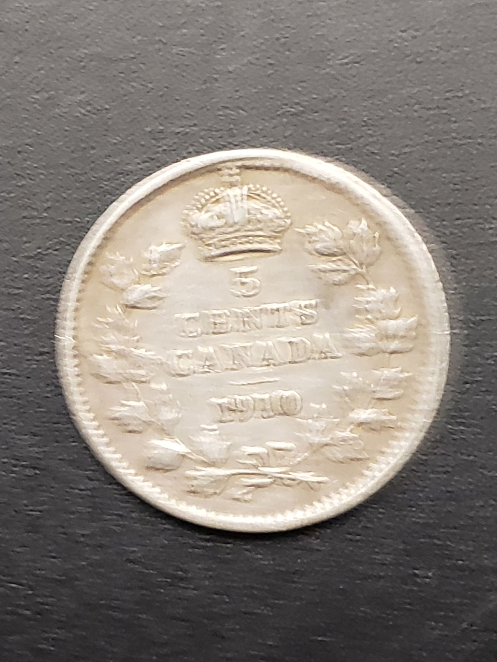 1910 Canada 5c. 925 Sterling Silver (1 of 2)