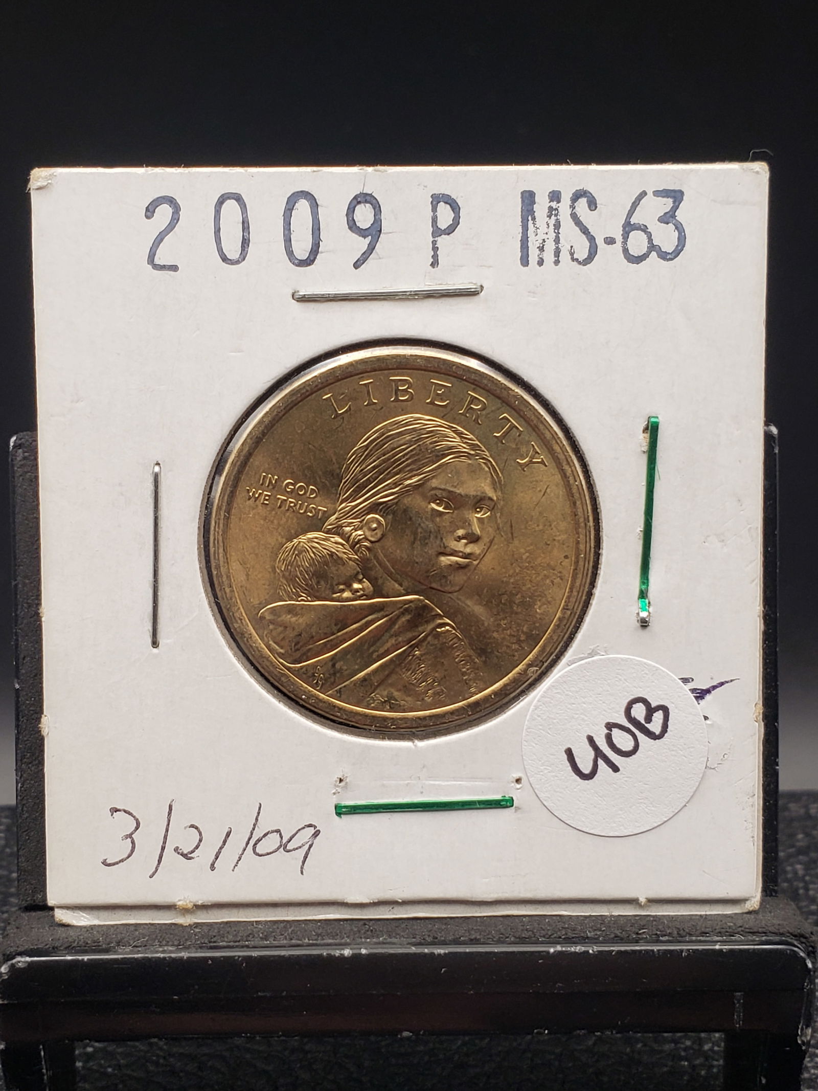 2009 GEM BU Sacagawea Golden Dollar (1 of 2)