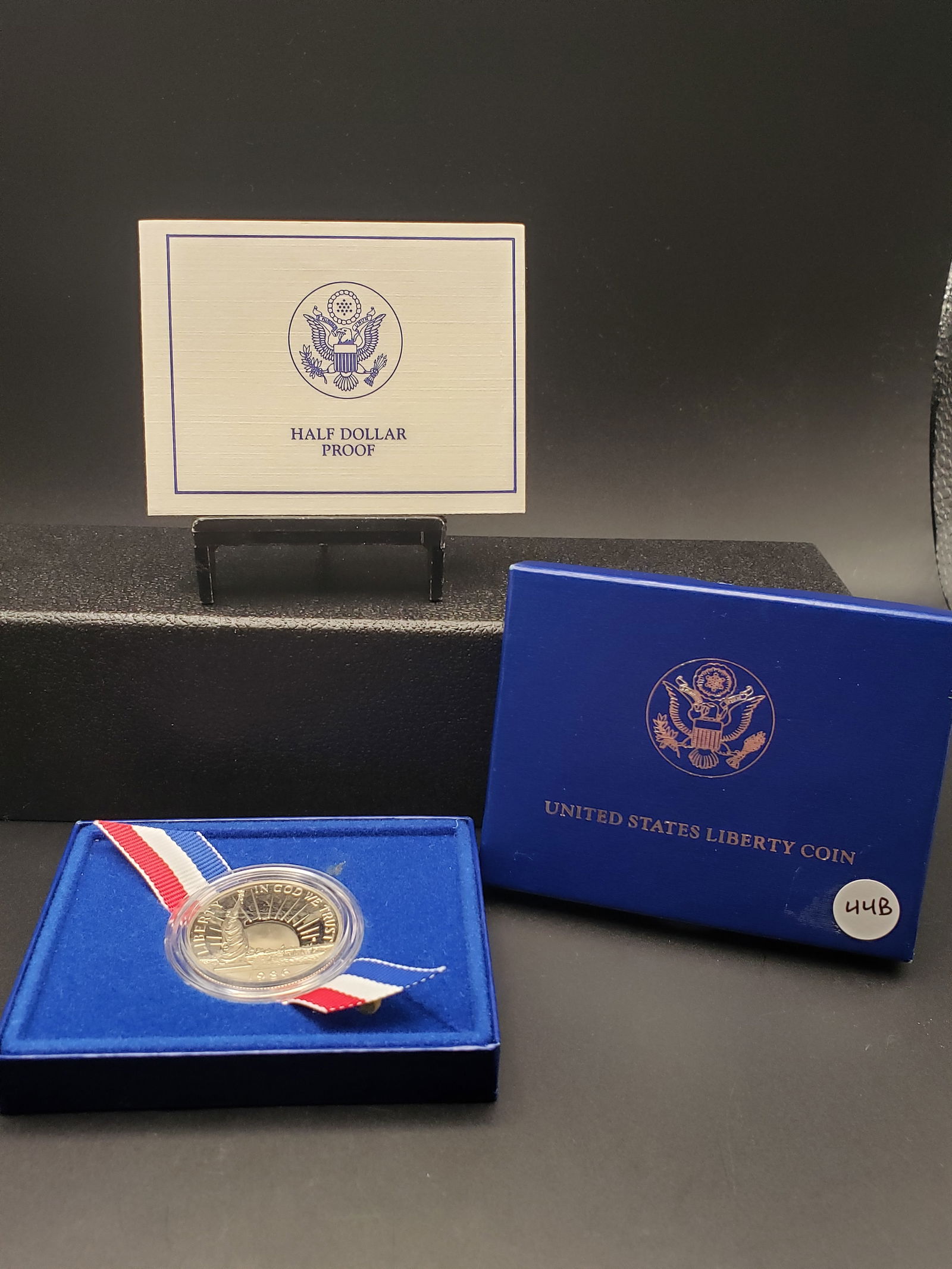 1986-S US Mint Proof Liberty Commem. Half Dollar, OGP/COA (1 of 3)