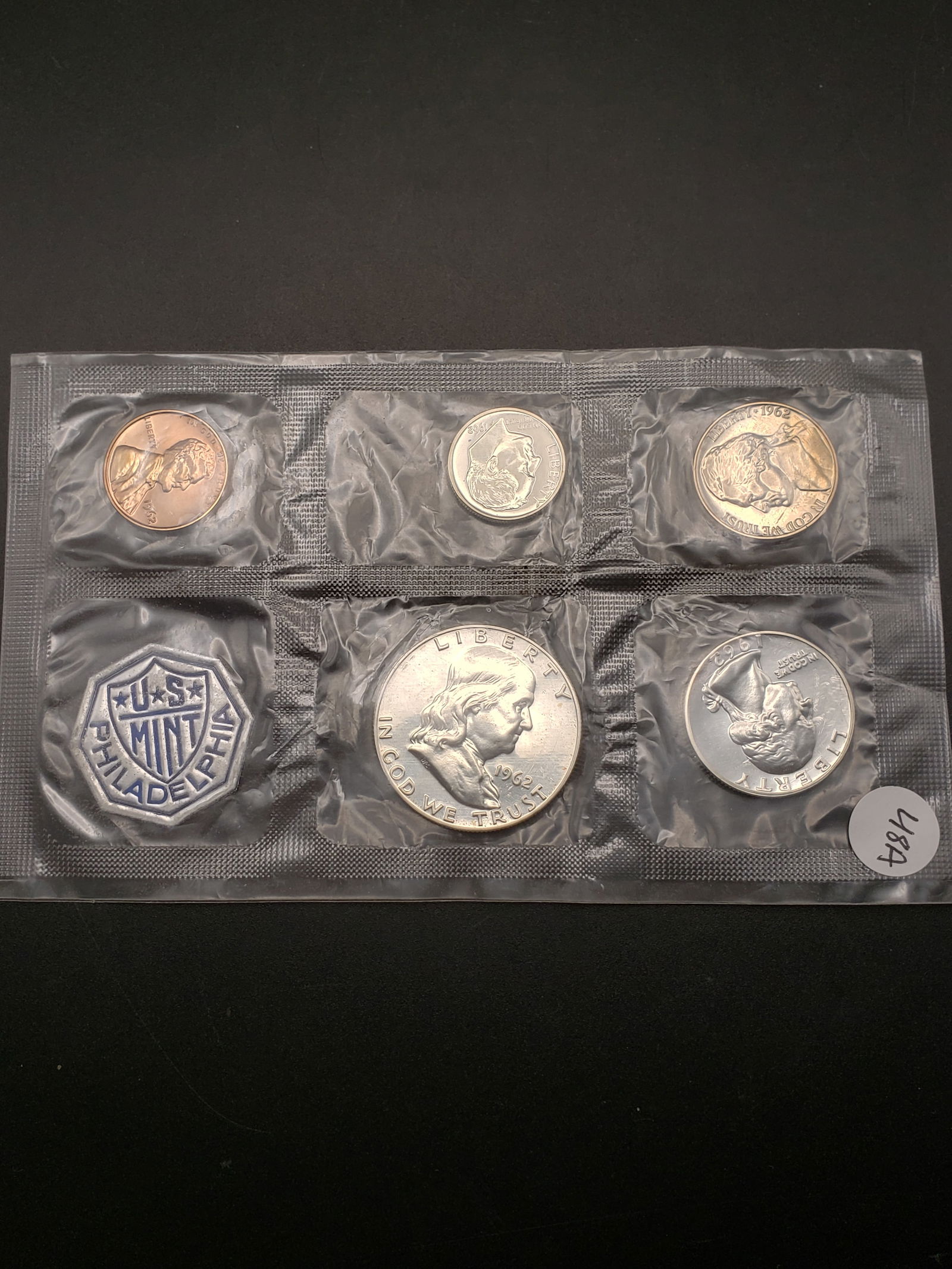 1962 US Mint 90% Silver Proof Set, 3-90% Silver Coins (1 of 3)