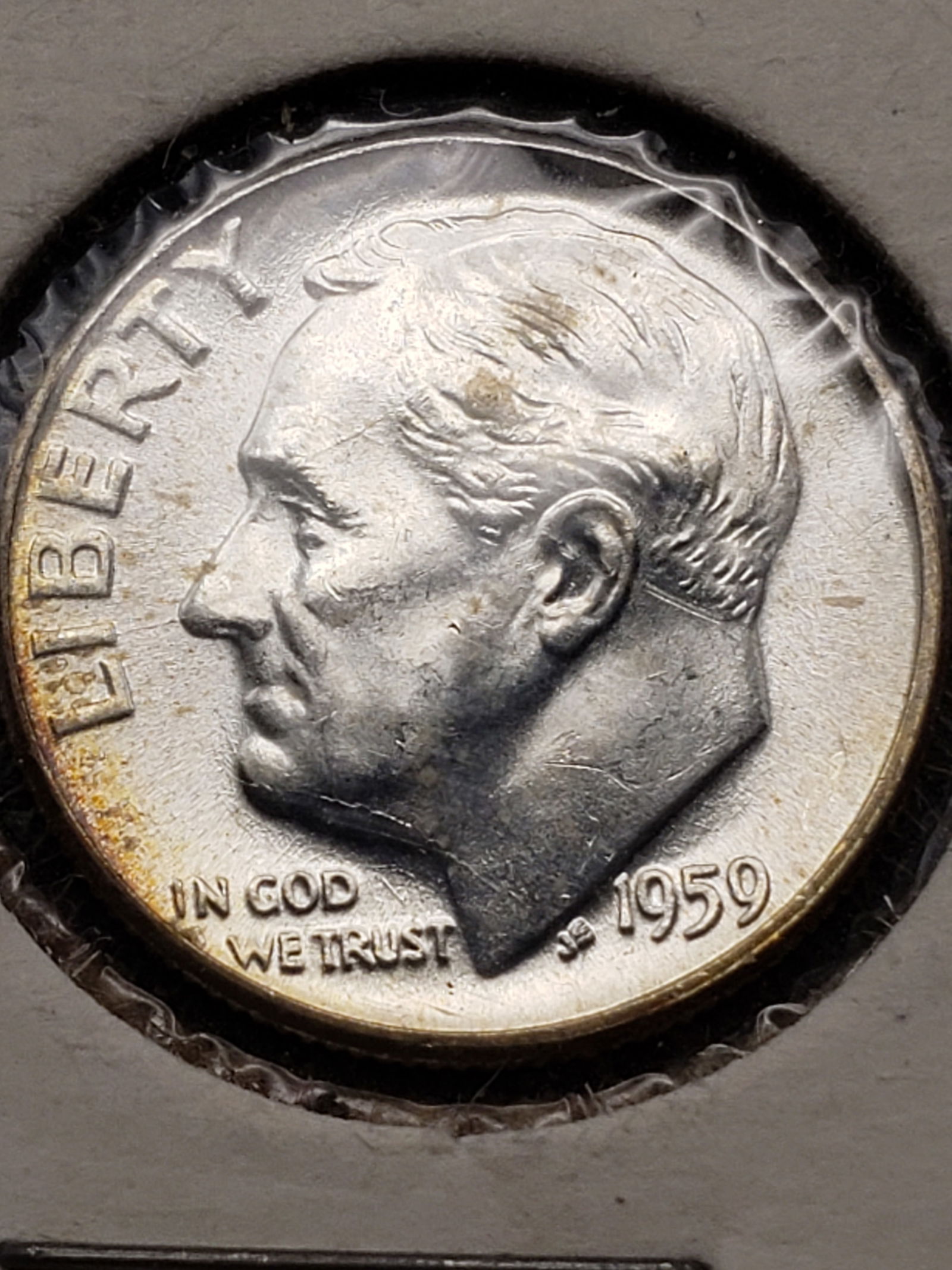 1959 GEM BU Roosevelt Dime, 90% Silver (1 of 3)