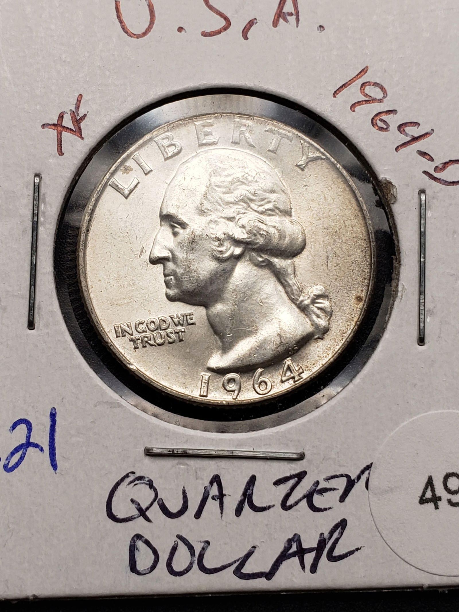 1964-D Silver Washington Quarter - Great Details! (1 of 3)