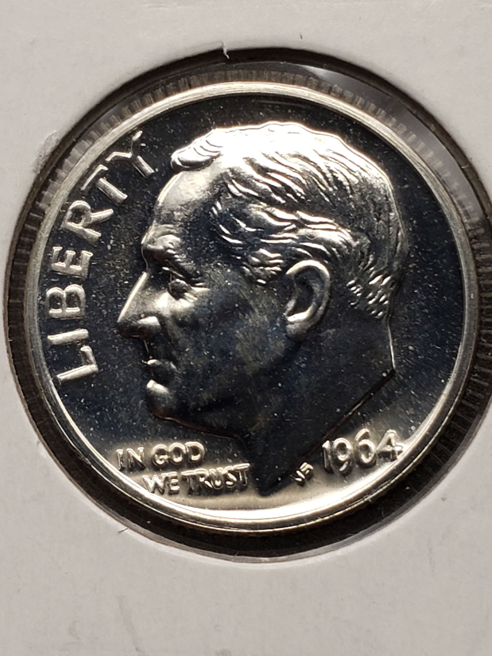 1964 Proof Roosevelt Dime, 90% Silver (1 of 3)