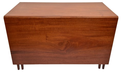 Federal Style Solid Cherry Gate Leg Drop Leaf Dining Table