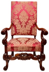 19th Century French Louis XV Mahogany Carved Chair (2 of 2)