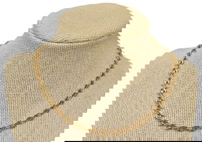 18K Yellow Gold Gucci Puff Link Necklace