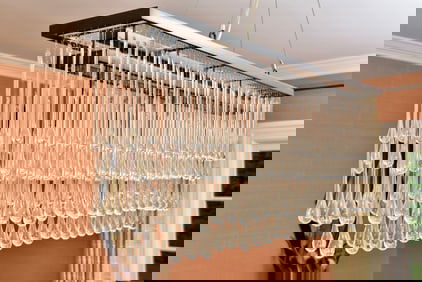 Ochre Light Drizzle Rectangular Chandelier