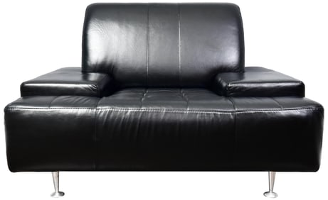 Giuseppe Nicoletti Italian Leather Arm Chair