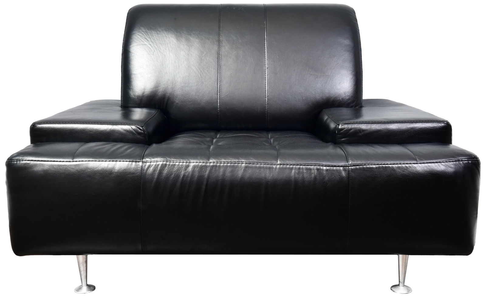 Giuseppe Nicoletti Italian Leather Arm Chair (1 of 7)