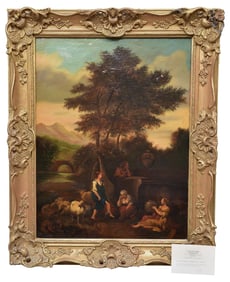 Adriaen Hendricks Verboom (1628-1670) Landscape Oil on Canvas Painting