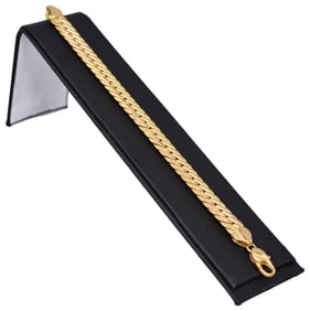 14K Yellow Gold Italian Cuban Link Bracelet