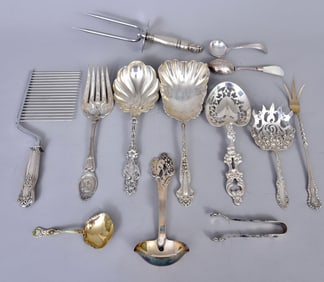 Collection of Sterling Silver Serving Utensils
