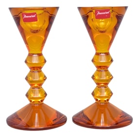Baccarat Vega Crystal Candlestick Holders
