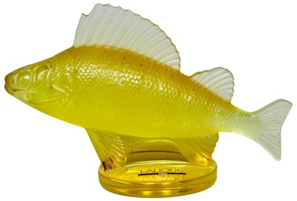 Lalique Crystal Perche Fish Sculpture