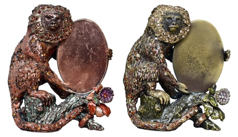 Jay Strongwater Monkey Picture Photo Frames