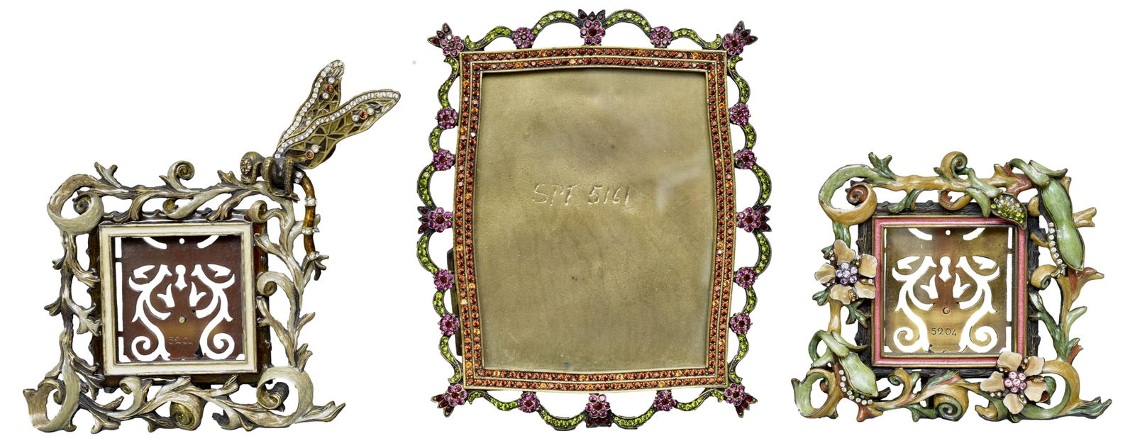 Jay Strongwater Dragonfly and Swarovski Crystal Picture Photo Frames (1 of 20)
