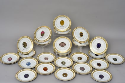 Set of 30 Limoges Faberge Imperial Bread & Butter Plates