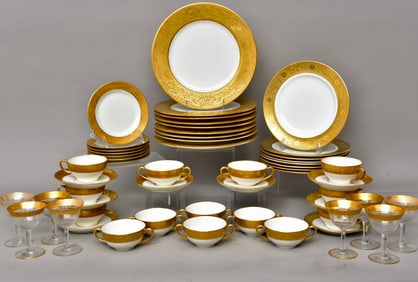 Elite Limoges France Elite Works Gilded Dinnerware