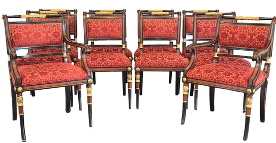 Set Of 10 Artistic Frame Westminster Dining Chairs