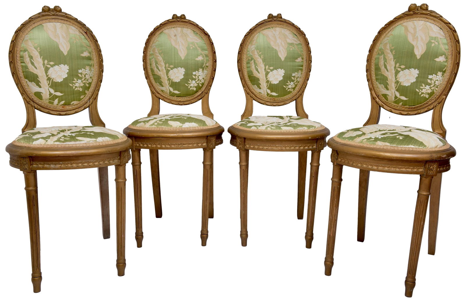 French Louis XVI Style Medallion Back Chairs (1 of 13)