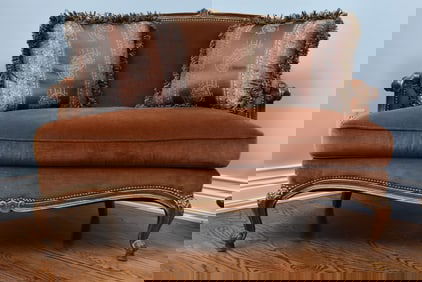 Wesley Hall Velvet Settee