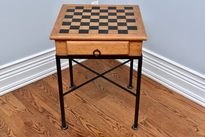 Wooden Chess/Checkers Table