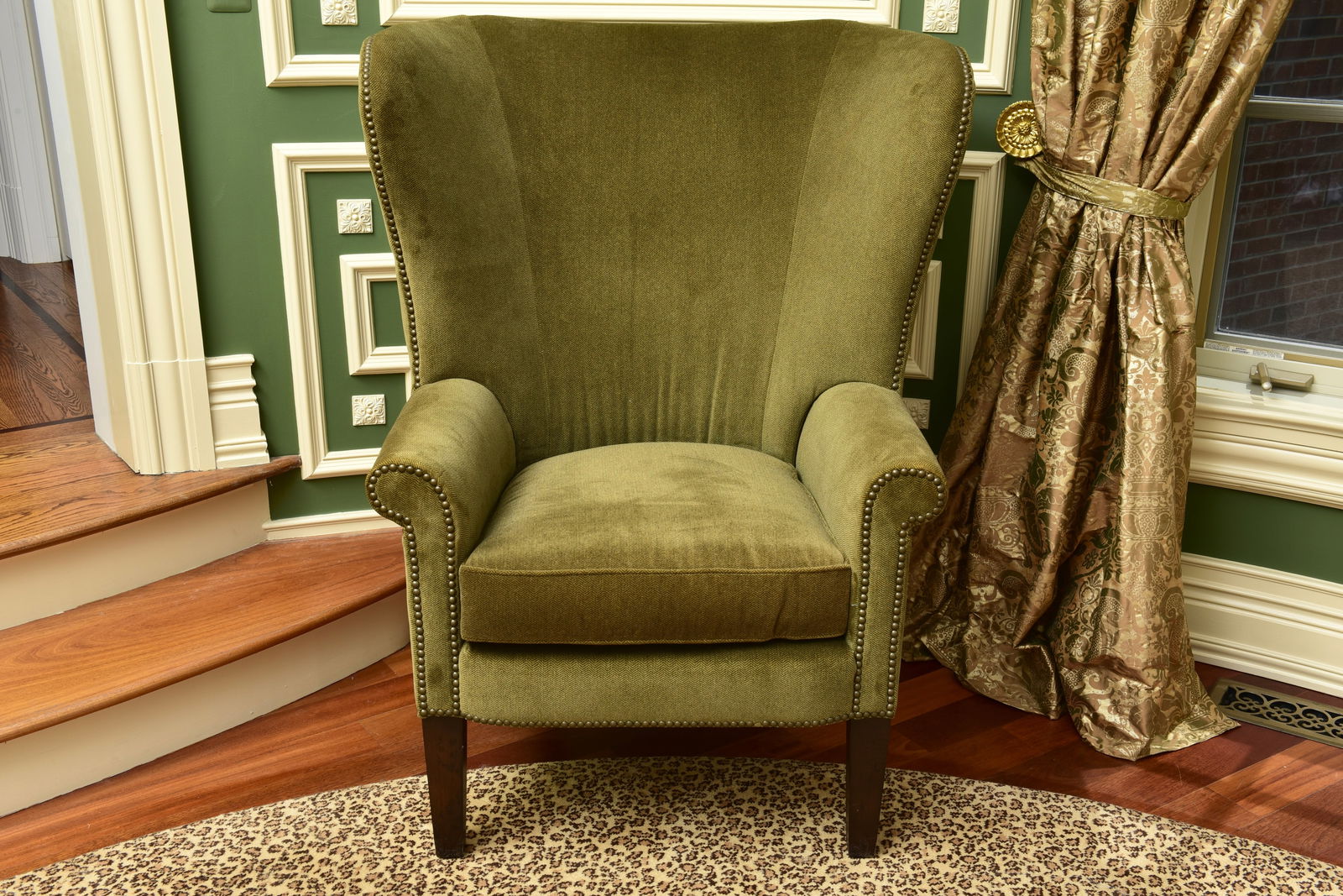 Ralph Lauren Upholstered Kerry Wing Chair (1 of 10)