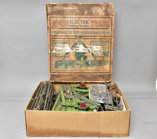 Lionel Electric Train Track Set and Lionel Diesel Horn Shed