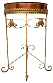 Plant Stand With Copper Insert