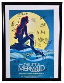 The Little Mermaid Musical Cast Autographed Poster