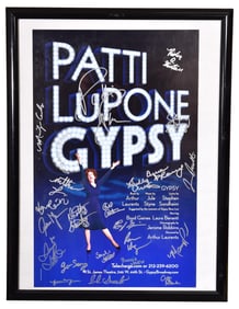 Patti Lupone Gypsy Musical Cast Autographed Poster